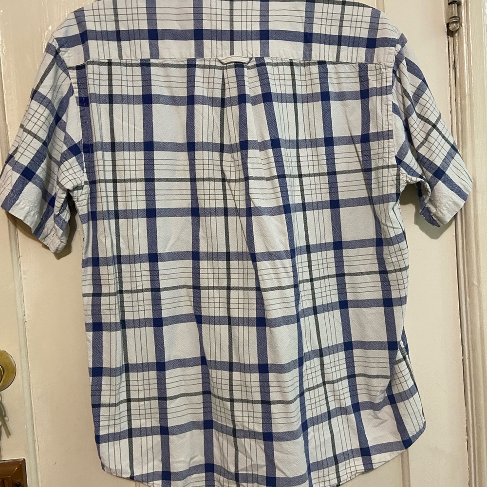 Pendleton Plaid Shirt Button Up Short Sleeve‎ 100% Cotton Men's Size Large - Picture 12 of 12